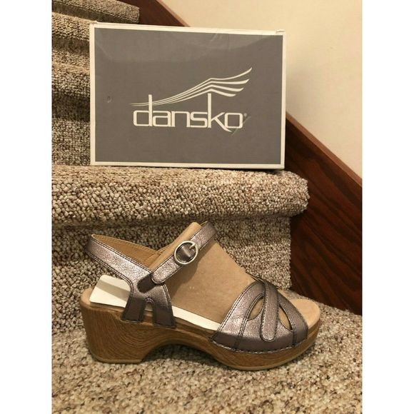 Dansko Shoes - Dansko Graphite Grey Sandals Size 7.5-8 Euro 38
